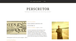 Desktop Screenshot of perscrutor.com