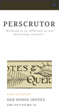 Mobile Screenshot of perscrutor.com